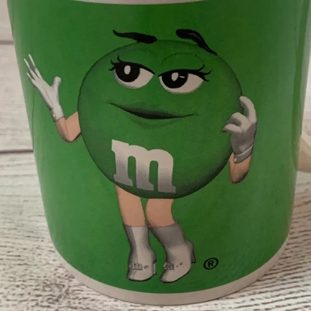 Green M&M Coffee Mug Collectible Mars Cup by Cyrk, Inc. Tea Hot Chocolate